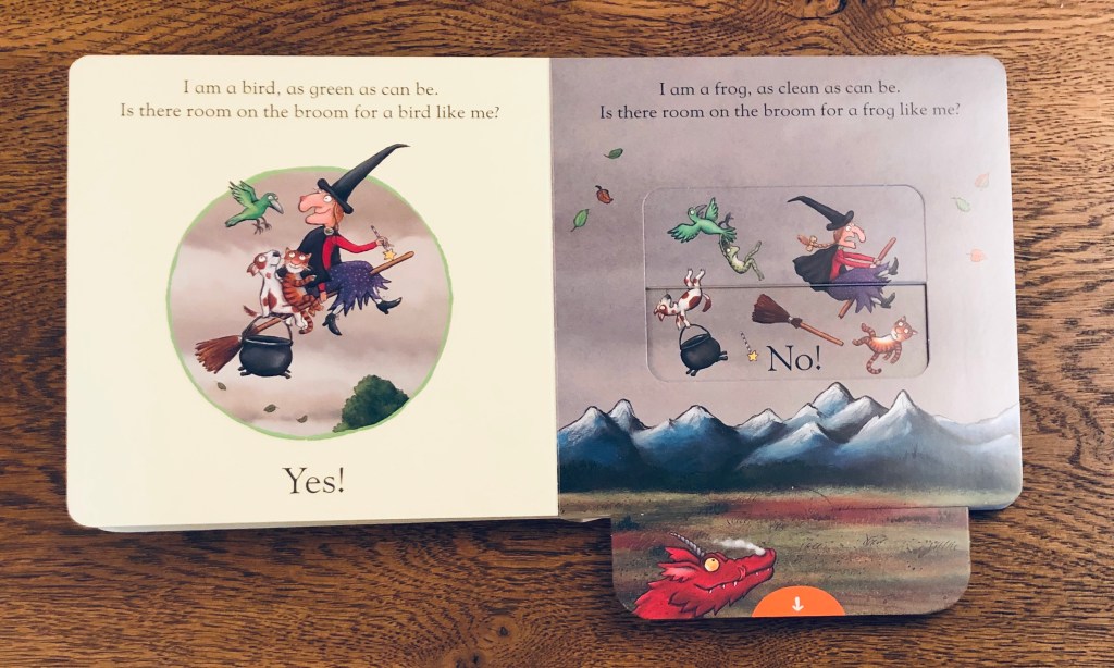 Room on the Broom: A Push, Pull and Slide Book by Julia Donaldson & Axel Scheffler