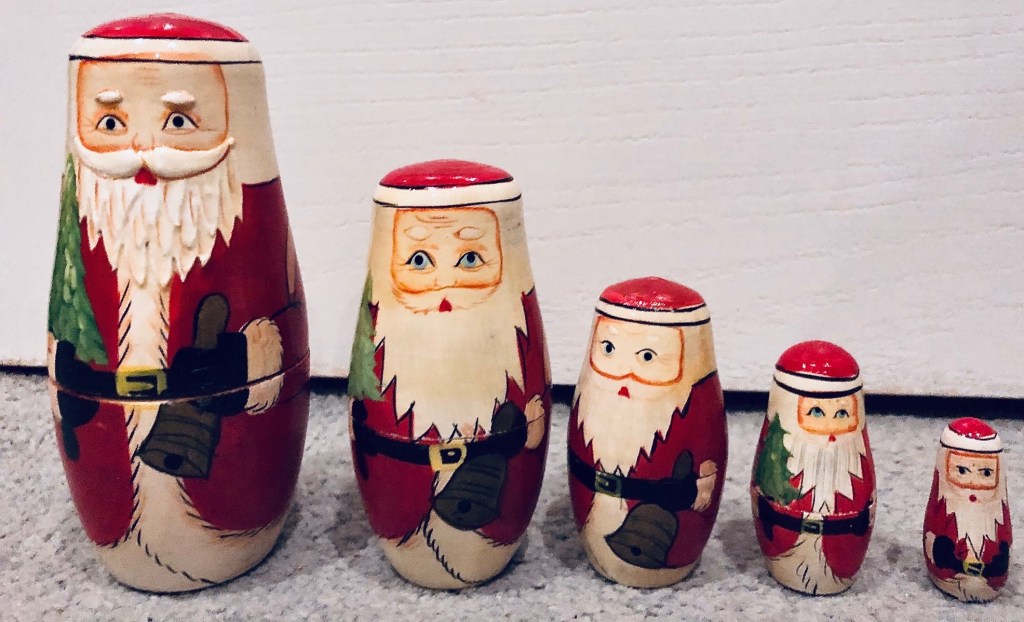 Father Christmas Russian dolls