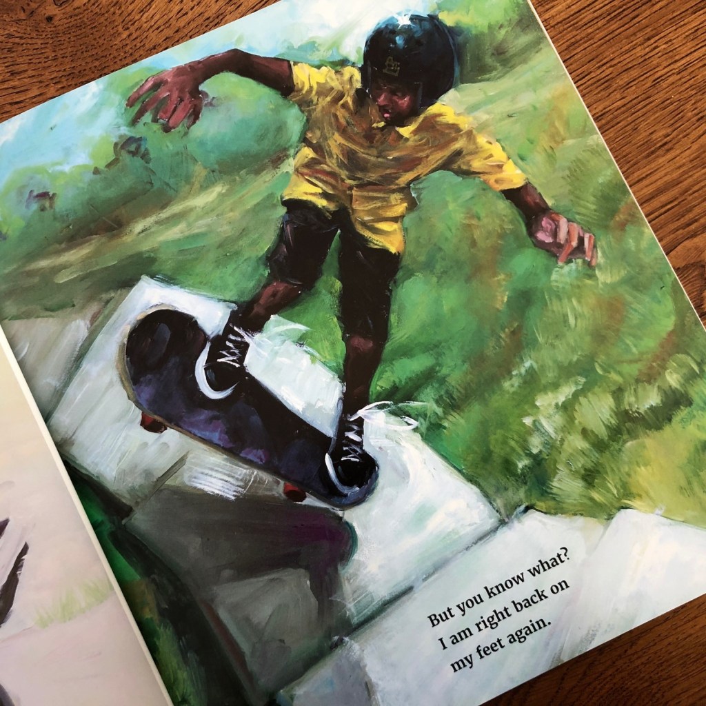 I Am Every Good Thing by Derrick Barnes and Gordon C James black boy skating