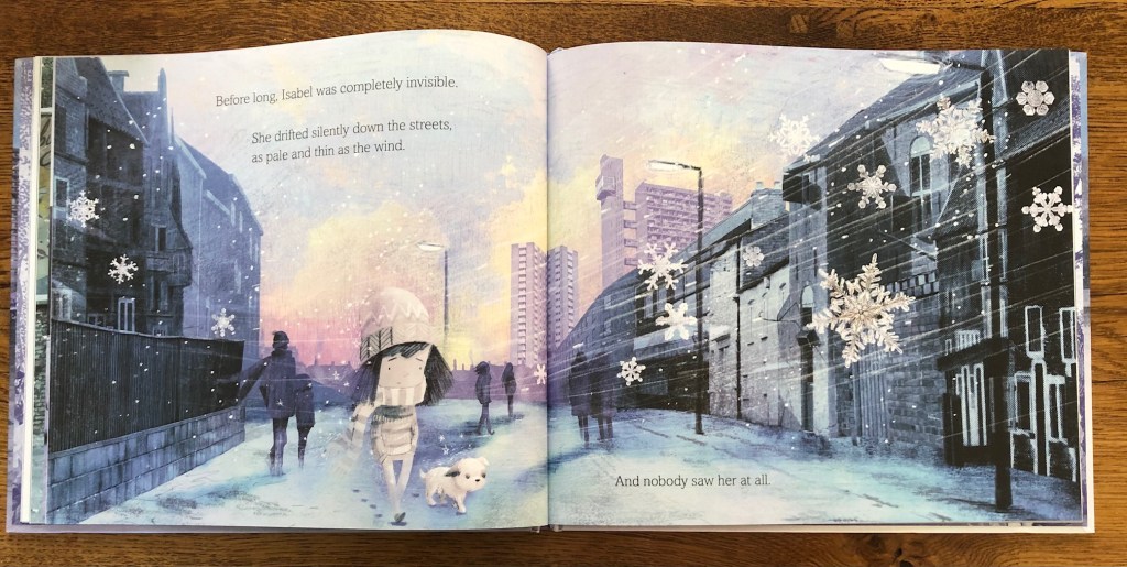 The Invisible by Tom Percival invisible girl walking down the street The Invisible by Tom Percival invisible girl walking down the street