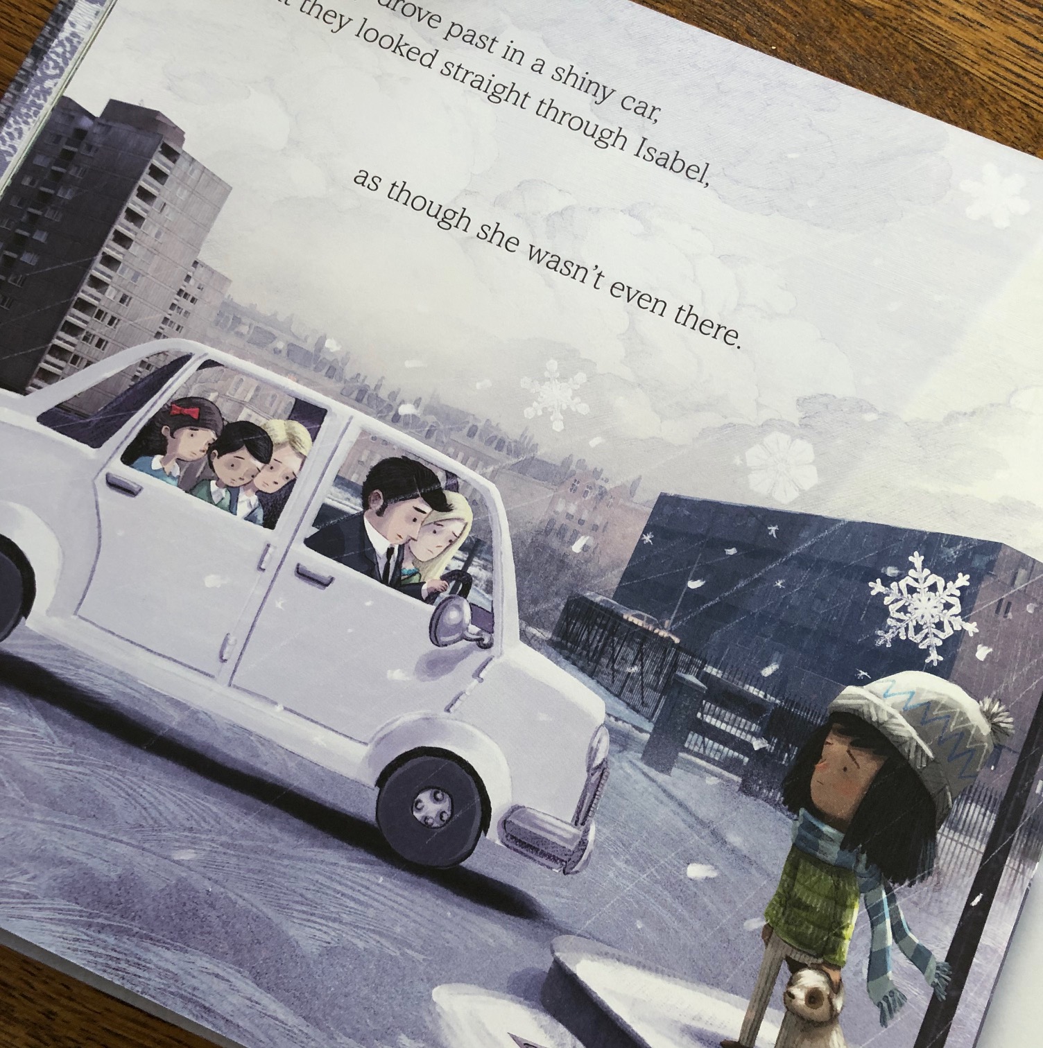 The Invisible by Tom Percival a impoverished girl feeling unnoticed by wealthy family