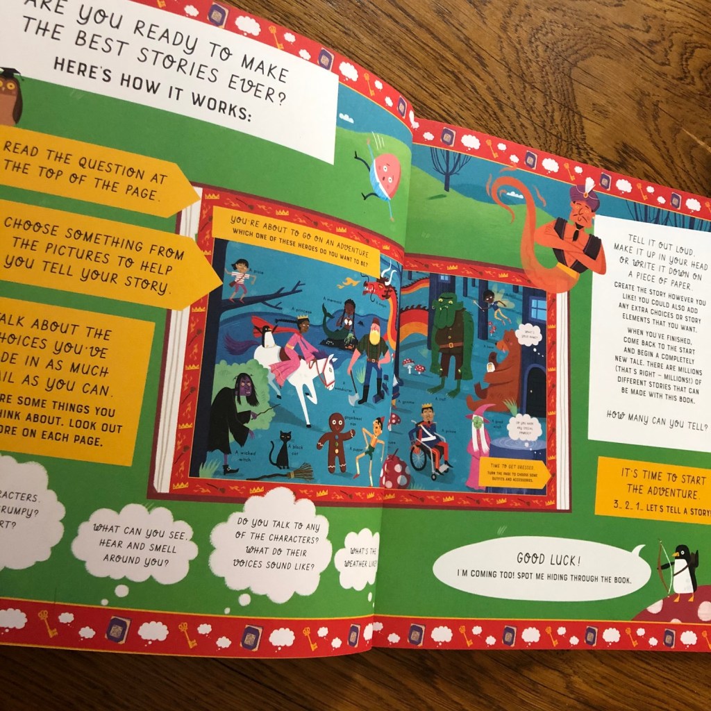 Let's Tell a Story: Fairy Tale and Space Adventure by Lily Murray and Wesley Robins & Grace Boruch how the book works