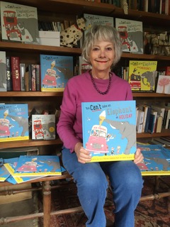 Patricia Cleveland-Peck, author of You Can't Take an Elephant on Holiday, illustrated by David Tazzyman