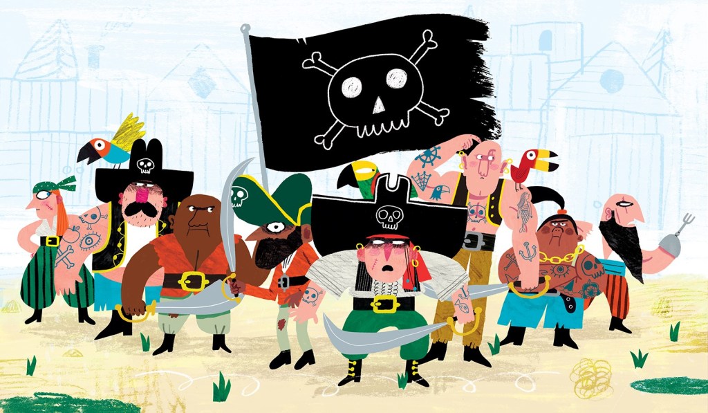Illustration from The Pirates are Coming, Nosy Crow Illustration from The Pirates are Coming, Nosy Crow