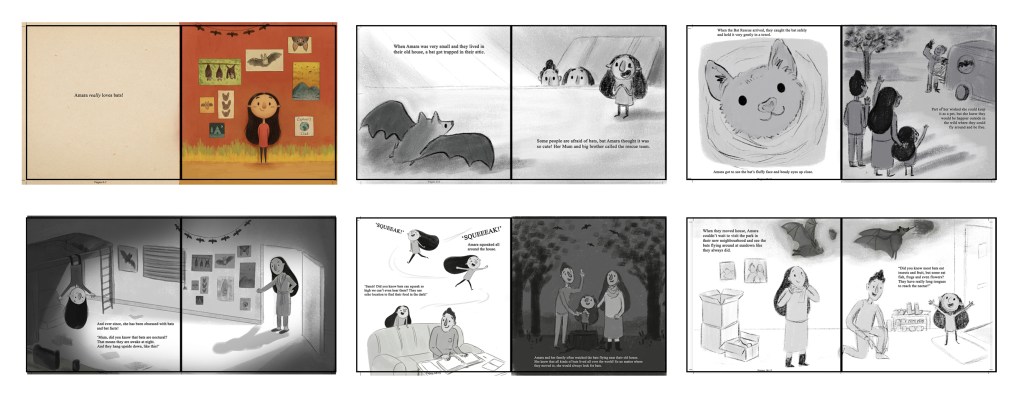 Amara and the Bats by Emma Reynolds dummy book